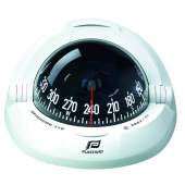 Plastimo 60990 - White Compass Offshore 115, Flush-mounted, Black Conical Card, Zone ABC (Worldwide)