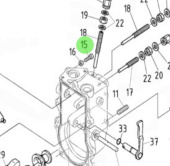 Nanni Diesel 970141301 - Adjustable Stopper Bolt for Accelerator and Governor Linkage