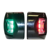 Lalizas 71313 - FOS LED 12 Starboard & Port Lights 112,5°, Side Mounted, Set, With Black Housing
