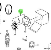 Nanni Diesel 970604591 - Sea Water Pump Impeller and Pump Set for HE Engines