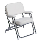 Plastimo 51493 - Deck Chair (Stainless Steel Tube And PE Foam Covered With White PVC)
