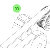 Steyr 2205423-0 - Poly-V Belt Tensioner Unit for SE Series Engines