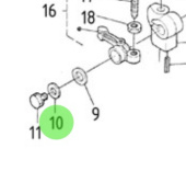 Nanni Diesel 970313377 - Plain Washer for Valve and Spring Assembly