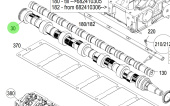 Steyr 2178084-3 - EG Camshaft Assembly for 6 Cylinder Steyr Engines