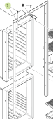 Isotherm SGB00058AA - Fixing Frame 3 Side Black for Cruise CR195 Fridge/Freezer