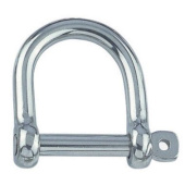 Euromarine Wide Straight Shackle A4 Stainless Steel
