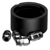 Lopolight 400-035-B - Aluminium Mounting Base 4CD (K-Lock) Black