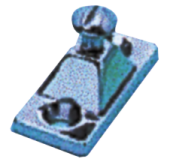 Stainless Steel Sprayhood Side Mount Feet, Base 51x22,25mm, Screw Ø6,3mm