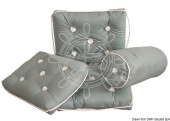 Osculati 24.430.26 - Cotton Cushion with Backrest Grey 430 x 750 mm