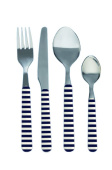 Marine Business Sailor Soul Striped Cutlery Set 24 items (6 Pieces Each)