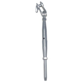 Turnbuckle A4 M8 x Ø4mm Hinged Crimping Clevis - Closed Body