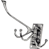 Plastimo 418262 - Coat Hooks H39 X L81 - Brass Chrome Plated