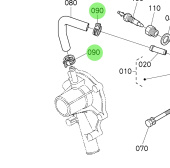 Bukh 16241-7336-0 - Pipe Band Clamp for EPA28 and EPA36 Engines