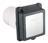 Marinco 50A 125/250V EL Inlet With Enclosure Gray