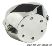 Osculati 37.261.02 - AISI 316 Stainless Steel Mirror-Polished Clamp for Pipes Ø30/35/40 mm