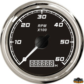 Trem L3280602 - Universal Tachometer With Hour Meter