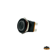 Trem L0674015 - Black Aluminium Switch 15A Blue On-Off