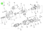 Nanni Diesel 970315010 - Starter Motor for N4.115 24V Engines