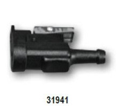 Nuova Rade 31941 - Fuel Line Tank Female Connector w/Ø9,5mm Barb, for OMC/Johnson/Evinrude Engines
