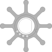Johnson Pump 09-703P-1 - Impeller Spare Parts Kit for Quicksilver Pump Model 46-72774 A32