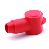 Battery Terminal Insulated Cover - Round, Red, 70 mm²