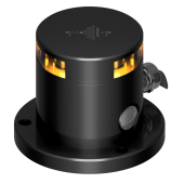 Lopolight 200-023G2-PRO-180 - Navigation Light 2NM 180° Yellow Whistle, Black Anodized