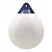 Plastimo 54704 - Spherical fender A series, A1 White with blue eye