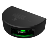 Lopolight 1NM 112.5° Green Starboard Light Black Anodized