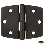 Trem M3502074 - AISI 316 Black PVD Hinge 74x74 mm Straight Model