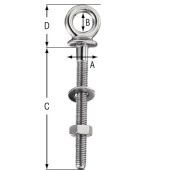 Plastimo 402466 - Eye Bolt 6X 40mm