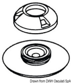Surefas PERFIX Female Receiver with Counterplate for Fabric Installation 100 pcs