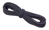 Allpa 16-Plait Mooring Ropes Handmade T16 + Splice 12mm, Black, L=10m