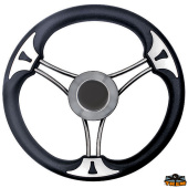 Trem L5180313 - Steering Wheel with Flat Model Stainless Steel Spokes