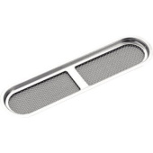 Plastimo 472659 - Oval ventilation grill 150 X 40mm Stainless Steel 304
