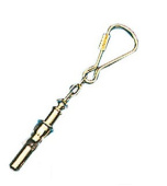 Osculati 35.838.00 - Pendant Polished Brass Keyring Whistle