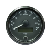 VDO A2C3832990030 - SingleViu Tachometer 4.000 RPM Black 80mm, RGB LED Illumination
