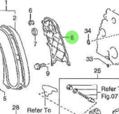 Nanni Diesel 970312079 - Camshaft Oil Seal Retainer for Timing Gear and Rear Plate