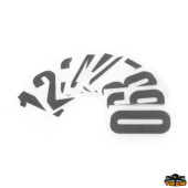 Trem 80 mm Black Boat Registration Letters and Numbers – 10 Pieces