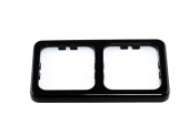 Inprojal Cover Frame (2) 60x113mm Smooth/Black High Gloss