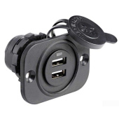 USB Dual Connector Flush-Mounted