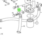 Nanni Diesel 970302498 - Fuel Leakage Hose for Fuel Filter Assembly