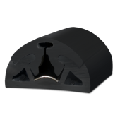 Allpa PVC Fender Profile 'Bino', B=90mm, Black 12m