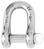 Wichard Captive Pin D Shackle 316L Stainless Steel