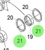 Nanni Diesel 970301975 - Side Metal No. 2 for Crankshaft and Piston Assembly