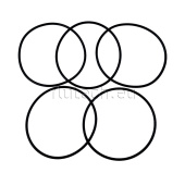 Johnson Pump 09-0.2173.493 - O-Ring 64.6 x 2.4 Set of 5
