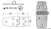 Osculati 38.815.50 - Hinges 2 mmThickness