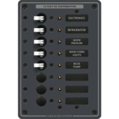 Blue Sea DC Panel 8 Toggles White