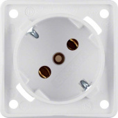 Berker 2-pin Schuko Socket Outlet IP44 - Anthracite Matt