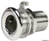 Osculati AISI 316 Stainless Steel All-Thread Skin Fitting, 3/8" to 2-1/2" Thread