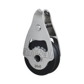Antal 00320 - Stainless Steel 316 Mini Block Series 34x6, Ball Bearing, Single U-Head Block